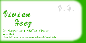 vivien hecz business card